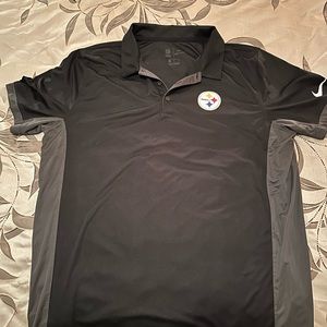 Pittsburgh Steeler Nike Dry-Fit Polo style Shirt